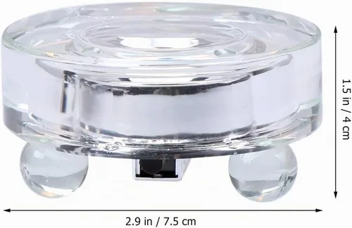 Vista 2 de Uonlytech Base de lámpara de mesa con luces LED, base iluminada para cristal de resina, arte de resina, soporte de arte de vidrio, enchufe de EE.