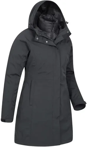 Vista 2 de Mountain Warehouse Chaqueta impermeable 3 en 1 de invierno para mujer de Alaskan
