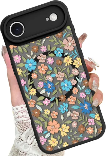 Vista 35 de KANGHAR - Funda para iPhone 11 [Compatible con Magsafe] Patrón estampado de leopardo Lindo guepardo Funda protectora magnética para niñas, mujeres