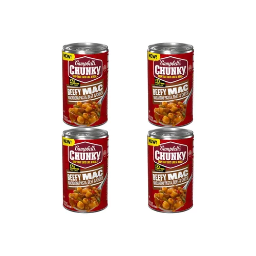 Vista 10 de Campbell's Chunky Beefy Mac Soup, lata de 18.8 oz