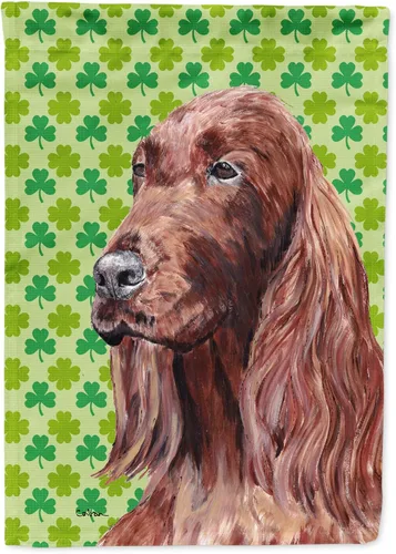 Vista 27 de Caroline's Treasures SS4442GF Affenpinscher Bandera de jardín con retrato de trébol del día de San Patricio para buzón, bandera decorativa
