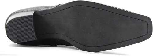 Vista 5 de Chelsea Botas de cuero para hombre, botas de tobillo para motocicleta, zapatos de tacón casual