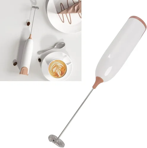 Vista 11 de Espumador de leche eléctrico de mano para café, batidor de leche automático de mano para agitar, bar, cocina, bebida, capuchino, latte, matcha