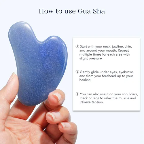 Vista 9 de BAIMEI IcyMe - Rodillo facial de jade y Gua Sha, rodillo de belleza facial, herramientas para el cuidado de la piel, regalo de cuidado personal
