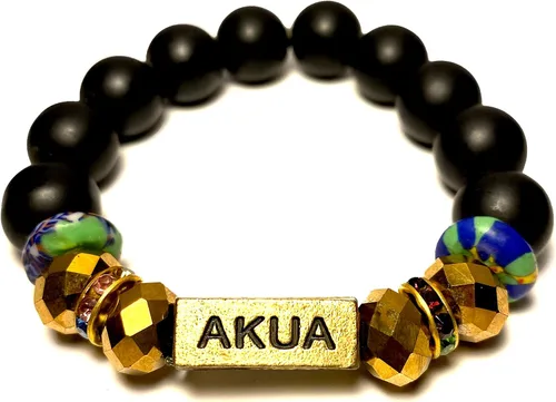 Vista 37 de Pulseras africanas tradicionales con nombre nacido en el día para mujeres de Ghana, materiales naturales, ajuste cómodo y holgado
