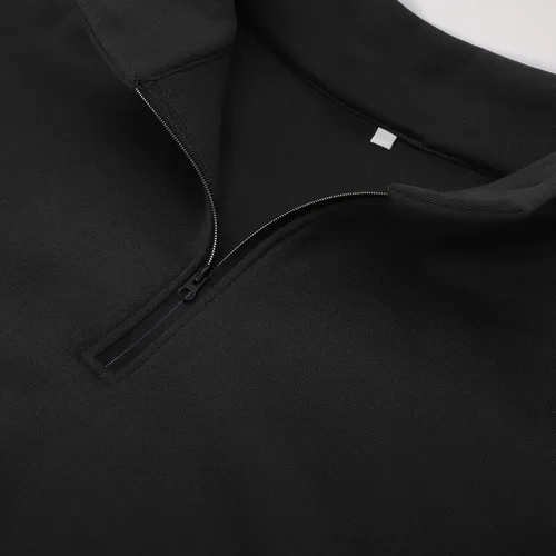 Vista 4 de ANGGREK Sudadera para mujer de gran tamaño, media cremallera, sudadera de manga larga, sudadera con capucha, suéter para adolescentes y niñas, ropa