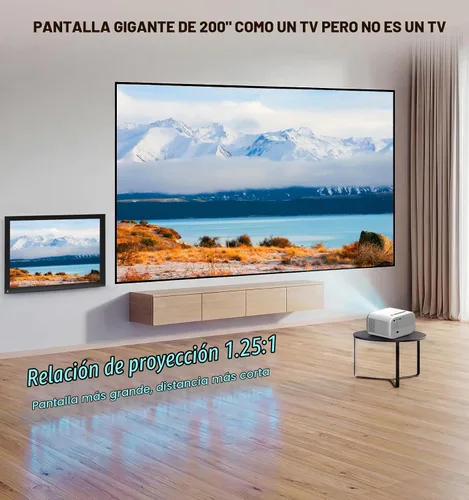 Vista 8 de VIZONY - Proyector FHD 1080P compatible con 4K, 800 ANSI, WiFi 5G Bluetooth, para exteriores con motor completamente sellado/enfoque