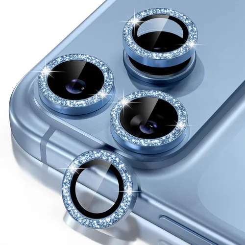 Vista 44 de Misea Protector de lente de cámara compatible con el teléfono 17 Pro/Phone 17 Pro Max, protector de lente de cámara de vidrio templado Ultra-HD Negro