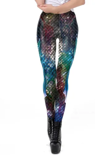 Vista 2 de GRAJTCIN Womens 3D Printed Graphic Leggings, Halloween Fun Design Workout Stretch Pants