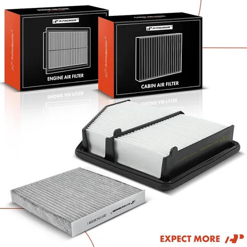 Vista 8 de A-Premium Filtro de aire de motor y cabina de 2 piezas con carbón activado compatible con Honda Civic 2016-2022 2.0L
