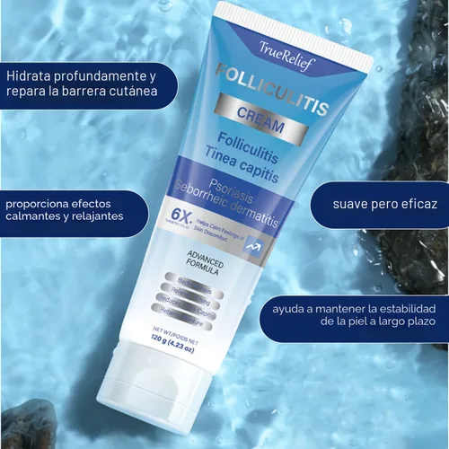 Vista 5 de Crema de foliculitis Alivia y ayuda a eliminar protuberancias en el cuero cabelludo, la cara, el cuerpo y los glúteos para pelos encarnados