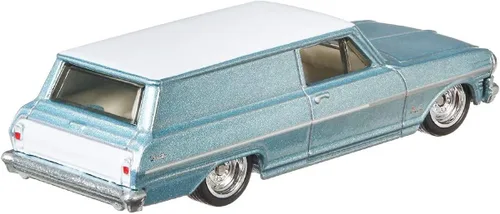 Vista 3 de Hot Wheels Vehículos de leyendas del circuito cultural del automóvil para niños de 3 años en adelante, colección premium de vehículos a escala 1:64