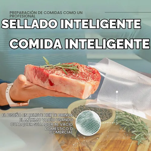 Vista 5 de Avid Armor bolsas comerciales para envasar al vacío, libres de BPA, ideales para Sous Vide. Paquete de 100 unidades., Transparente