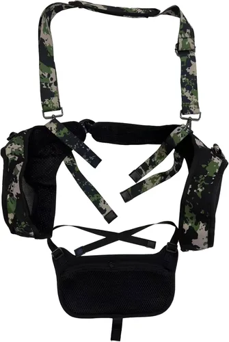 Vista 4 de Funda de transporte para JBL Boombox 3 - Altavoz Bluetooth portátil, cubierta lateral de almacenamiento de viaje (camuflaje)