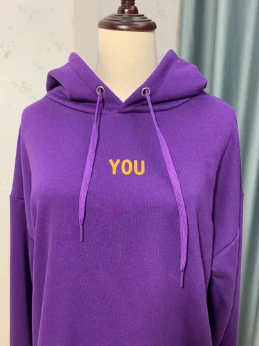 Vista 4 de Kpop Hoodies For Women Men,Oversized Sweatshirt For Women,Kpop Merchandise With You Albums Purple Hoodie