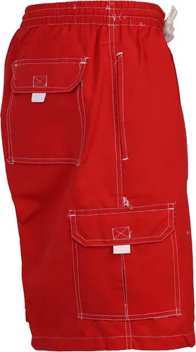 Vista 4 de SURF AVE Traje de baño clásico para hombre, cinco bolsillos, sin ojales