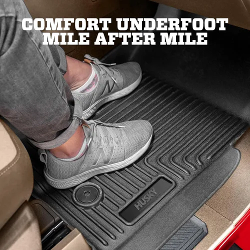 Vista 7 de Husky Liners Alfombrillas Weatherbeater Para Kia Optima 2011-2015 Delanteras y segunda fila, 3 piezas, color negro - 99691