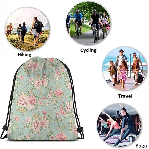 Vista 7 de Beabes No Drama Llama Cordón Bolsas Mochila Bolsa Gimnasio Saco Bolsa con Cordón, Multi-a36, Mochilas de viaje