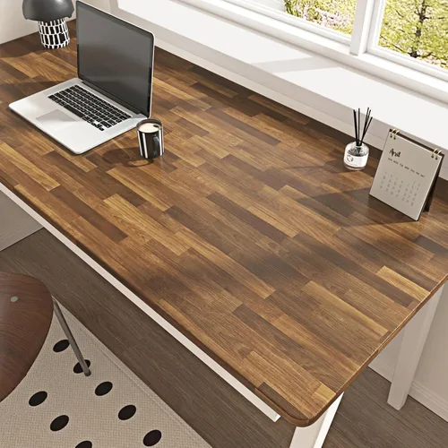 Vista 4 de Papel de contacto marrón oscuro para encimeras, papel de contacto de madera para armarios, tablones de madera extraíbles, papel tapiz de vinilo