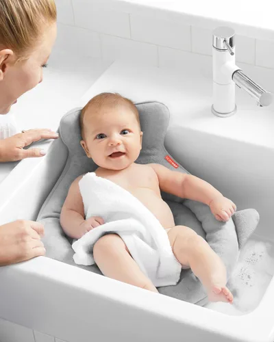 Vista 5 de Skip Hop Bañera suave para bebé, Moby, gris, (paquete de 4)