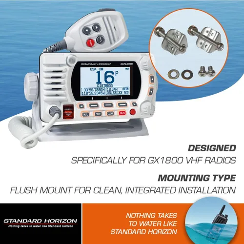 Vista 4 de Standard Horizon Kit de montaje empotrado MMB-97 para Explorer GX1600/GX1700