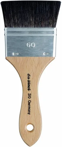 Vista 55 de Da Vinci Watercolor Serie 5830 CosmoTop Mix B Pincel para pintar, Mezcla sintética/natural para lavado plano, Tamaño 10