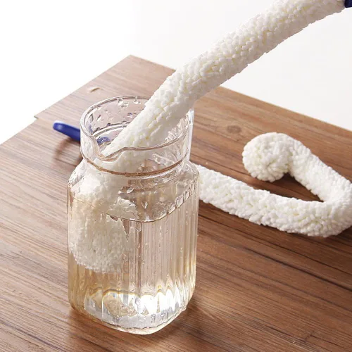 Vista 6 de LJDJ Cepillo de limpieza de botellas, juego de 2 estropajos flexibles para botellas, herramientas de limpieza multifunción para el hogar