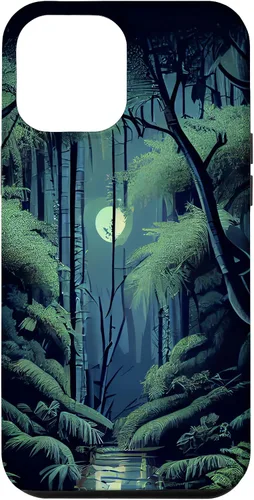 Vista 7 de Funda para iPhone 11 Pro Bamboo Forest in the Moonlight Shimmer on River