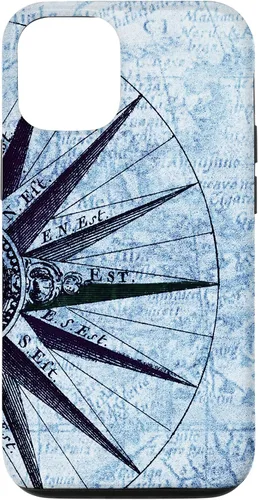 Vista 28 de Nautical Map Phone Case Vintage Ocean Maps Boat Captain Gift Case for iPhone 17