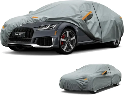 Vista 37 de Kayme Funda de Coche de Servicio Pesado Impermeable para Todo Tipo de Clima, Ajuste Personalizado para Tesla Model S, Cubierta Exterior Completa