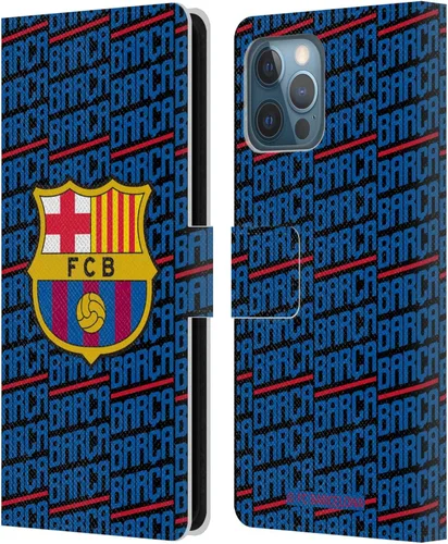 Vista 64 de Head Case Designs Funda de piel con licencia oficial del FC Barcelona Barca Crest Patterns, tipo cartera, compatible con Apple iPhone 11