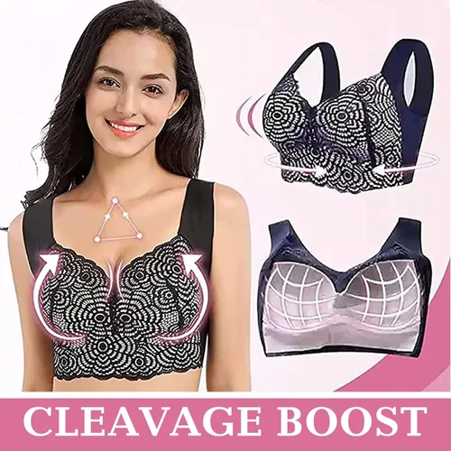 Vista 2 de Lymphvity Detoxification and Shaping & Powerful Lifting Bra Women Wireless Lace Sports Sleep Lifting Bra