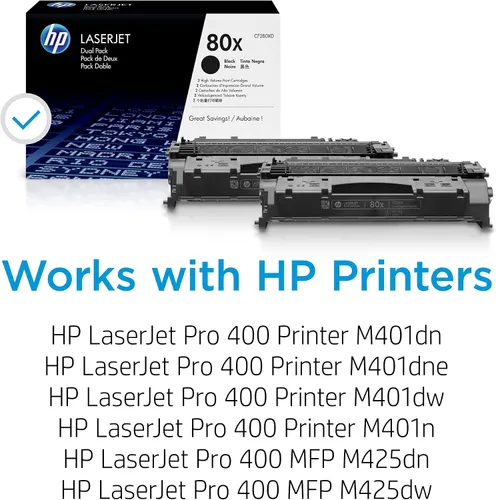 Vista 2 de HP 80X CF280X CF280XD cartucho de tóner, alta productividad, 2