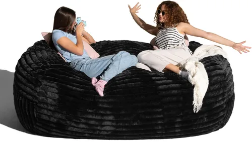 Vista 23 de Puff/tumbona gigante Saxx de la marca Jaxx, Camel