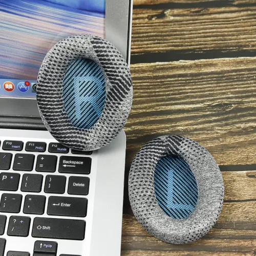 Vista 6 de Krone Kalpasmos - Almohadillas para Bose QC35 y QC45, tela suave Azul