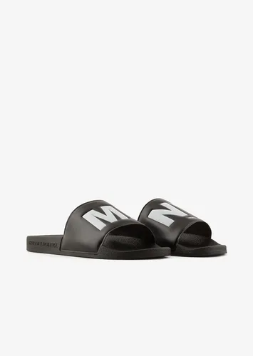 Vista 2 de Armani Exchange Sandalia deslizante con logotipo para hombre