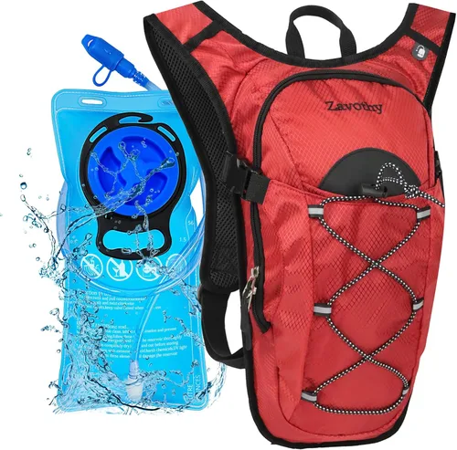 Vista 11 de Zavothy Hydration Backpack with 2L Hydration Bladder Water Backpack for Hiking Hydration Pack for Running Cycling Hiking