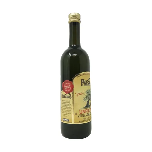 Vista 4 de Paesanol Aceite de oliva virgen extra orgánico, sin filtrar, alto polifenol, primera calidad prensado en frío, recogido a mano, cosecha temprana