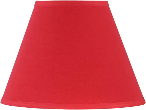 Vista 14 de Aspen Creative 32632A Pantalla de lámpara de construcción de araña con forma de imperio de transición en rojo sangre, 6 pulgadas superior x 12