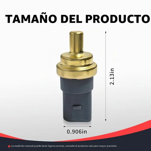 Vista 3 de 06A919501A Sensor de temperatura del refrigerante Sensores de interruptor del motor con 1 abrazaderas compatibles con Audi A3 A4 A6 Q7 S5 S6 TT