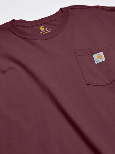 Vista 3 de Carhartt - Camiseta de ajuste holgado resistente de manga larga con bolsillo para hombre