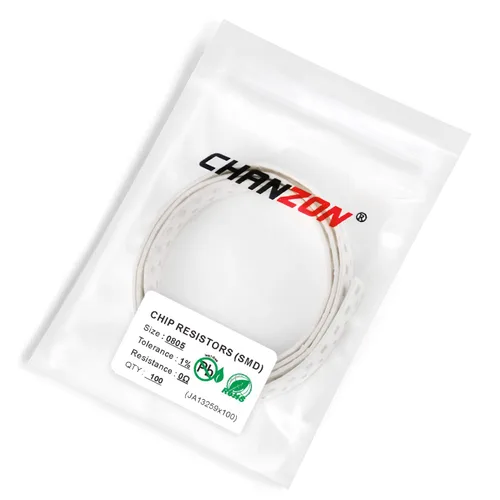 Vista 3 de Chanzon - 100 piezas de resistencias SMD 0805 0 Ω ohm 1/8W 0.125W ±1% de tolerancia, película gruesa, resistencias de chip SMT, certificadas por Rohs