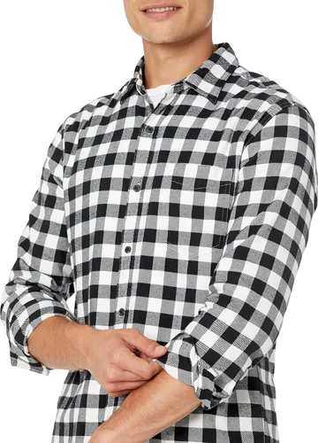 Vista 4 de Tienda Essentials - Camisa de franela para hombre, de manga larga
