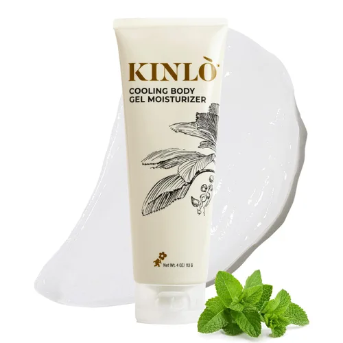 Vista 9 de Kinlo Gel hidratante refrescante Loción corporal hidratante de aloe glicerina mentol mandarina Cuidado de la piel de propiedad negra Gel