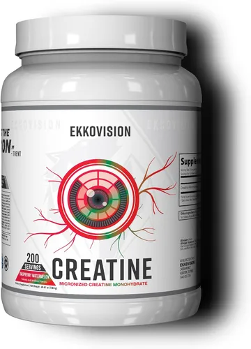Vista 22 de Ekkovision Polvo de Monohidrato de Creatina Micronizado, Cereza Negra, Suplemento Pre Entrenamiento y Post Entrenamiento para Hombres y Mujeres