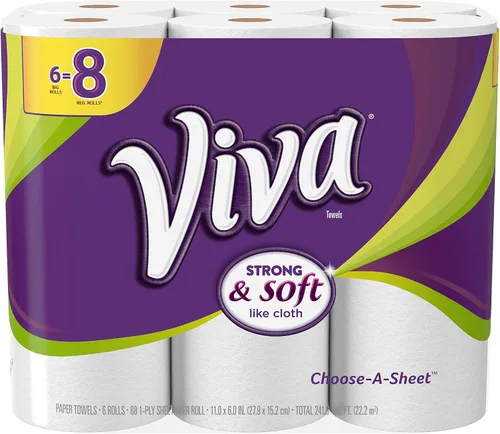 Vista 4 de Viva Toallas de papel, elige un tamaño, rollo grande, 1 unidad