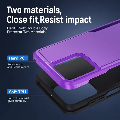 Vista 5 de Funda para Moto G Stylus 5G 2023, con protector de pantalla, [probada contra caídas de grado militar], funda protectora resistente a prueba