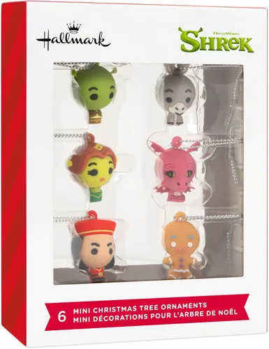 Vista 7 de Hallmark Adornos de Navidad Mini Shrek (juego de 6)