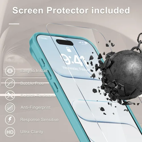 Vista 1338 de Funda para Google Pixel 10 Pro XL, cubierta magnética mate, color negro Fit for MagSafe, Screen Protector included, Shockproof Military Grade