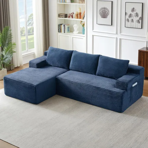 Vista 14 de Sofás seccionales en forma de U de gran tamaño de 141 pulgadas con consola de almacenamiento para sala de estar, sofá y sofá simétrico con otomanas